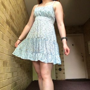 Blue Floral Shein Cami Dress